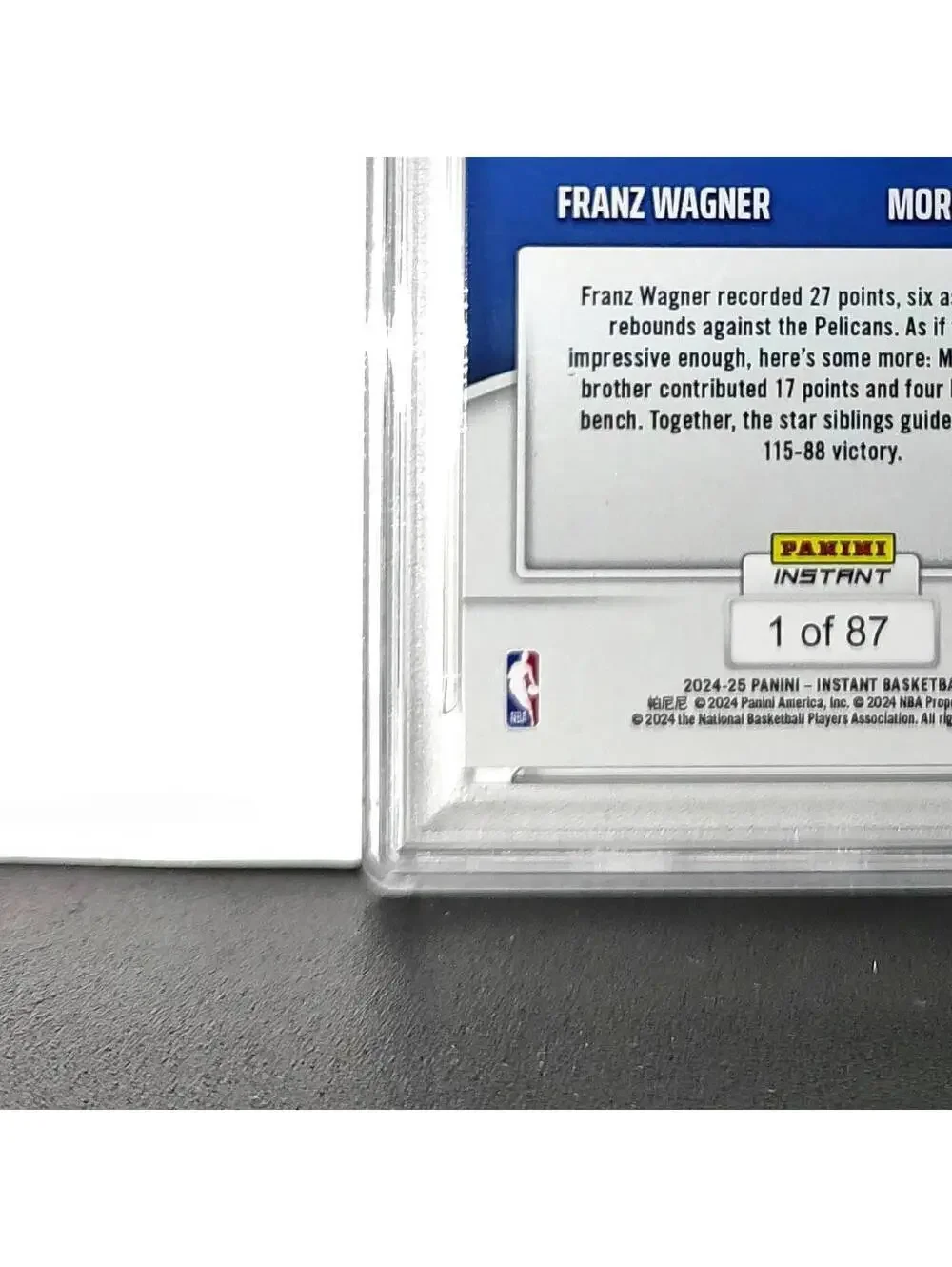 Franz Wagner / Moritz Wagner 2024 Panini NBA #90 Basketball PSA 10 Gem Mint